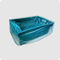 Мішки поліетиленові вкладиш в ящик під заморозку 1000 х 600 сині "Укрпакет" 100 шт