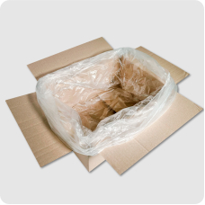 Мішки поліетиленові  вкладиш в ящик з фальцями 700 х 15 х 700 "Укрпакет" 50 шт