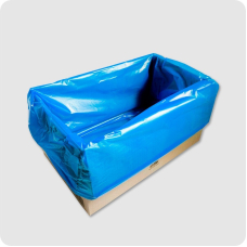 Мішки поліетиленові вкладиш в ящик з фальцями 700 х 15 х 700 сині "Укрпакет" 50 шт