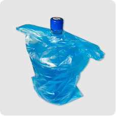 Мішки поліетиленові для бутлів 19 л 460 х 10 х 750 сині з висічкою "Укрпакет" 500 шт оптом