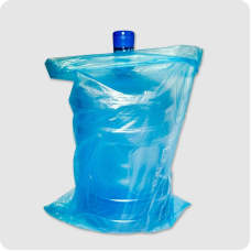 Мішки поліетиленові для бутлів 19 л 460 х 10 х 750 сині "Укрпакет" 1000 шт оптом