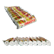 Фасувальні пакети 18 х 35 Comserv білі для сніданку в рулоні 1/100 шт