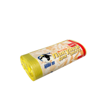 Пакети для сміття Бравий Кок жовті рул. 20л/30шт