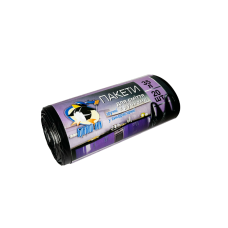 Пакети для сміття Бравий Кок чорні з ручками рул. 35л/20шт