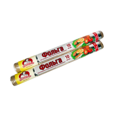 Фольга алюмінієва ТМ "Помічниця" 9 мкм 28 см х 10 м в рулоні